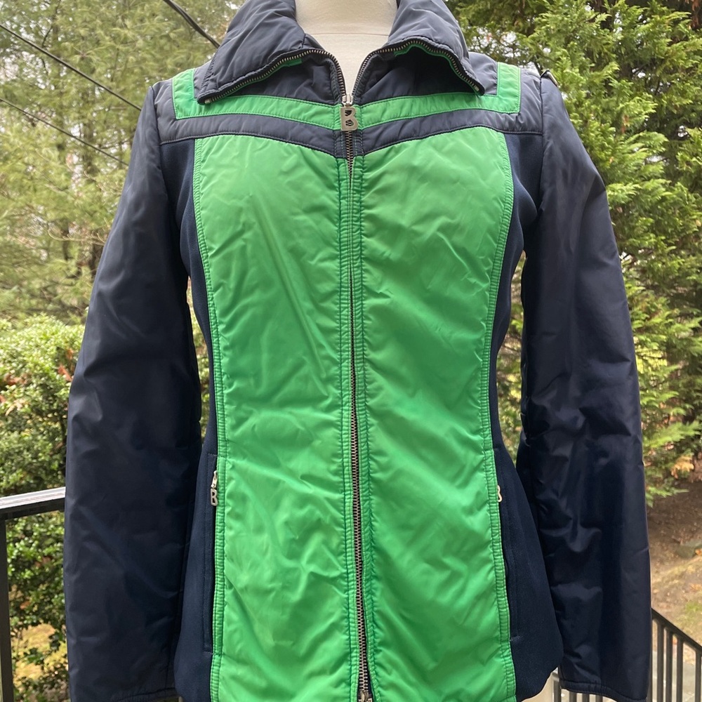 VTG BOGNER Jacket coat ski winter vintage 1970’s blue green women 12
